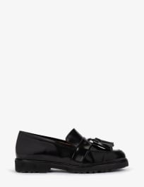 Irvine Tassel Leather Loafer - Black | Women's Loafers Irvine Tassel Leather Loafer - Black | Women's Loafers