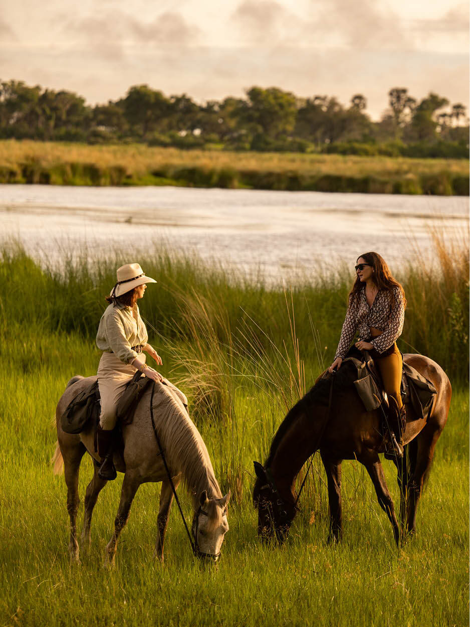 ride botswana Africa and guest